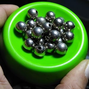 Vintage handmade Sterling silver native american beads